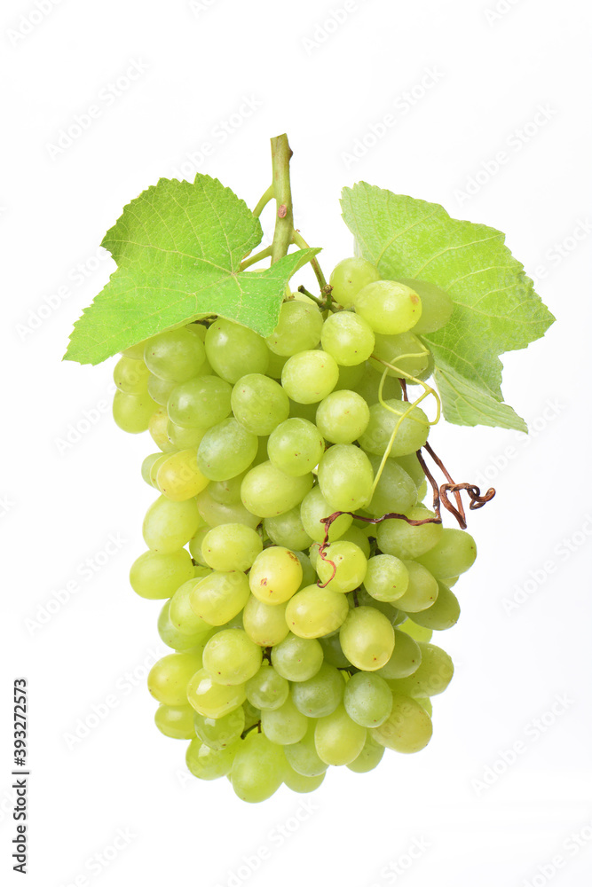 Fototapeta premium Bunch of grapes on a white background