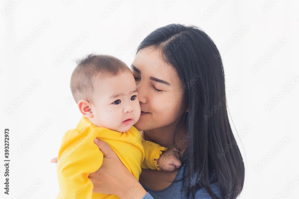 mother holding his newborn little baby in her arms mother holding his newborn little baby in her arms