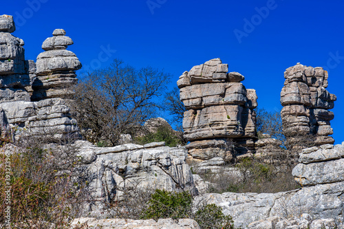 El Torcal de Antequera, Andalusia, Spain, near Antequera, province Malaga.