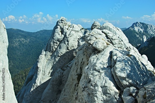 Croatia-view of the rock town of Dabarski kukovi in the Velebit National Park photo