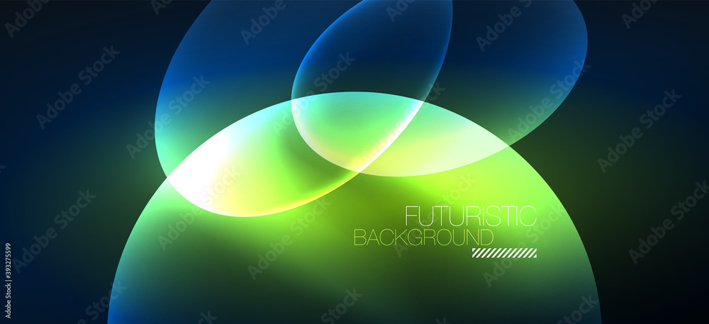 Neon ellipses abstract backgrounds. Shiny bright round shapes glowing in the dark. Vector futuristic illustrations for covers, banners, flyers and posters and other Neon ellipses abstract backgrounds. Shiny bright round shapes glowing in the dark. Vector futuristic illustrations for covers, banners, flyers and posters and other
