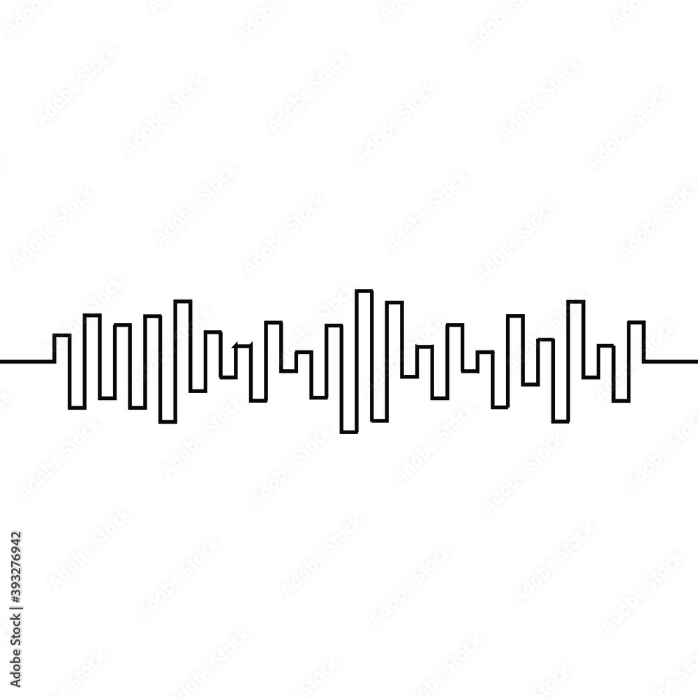 Vector Illustration .Technology .Music sound wave . Equalizer Logo . Design element . Abstract Geometric shape . Vector Illustration .Technology .Music sound wave . Equalizer Logo . Design element . Abstract Geometric shape .