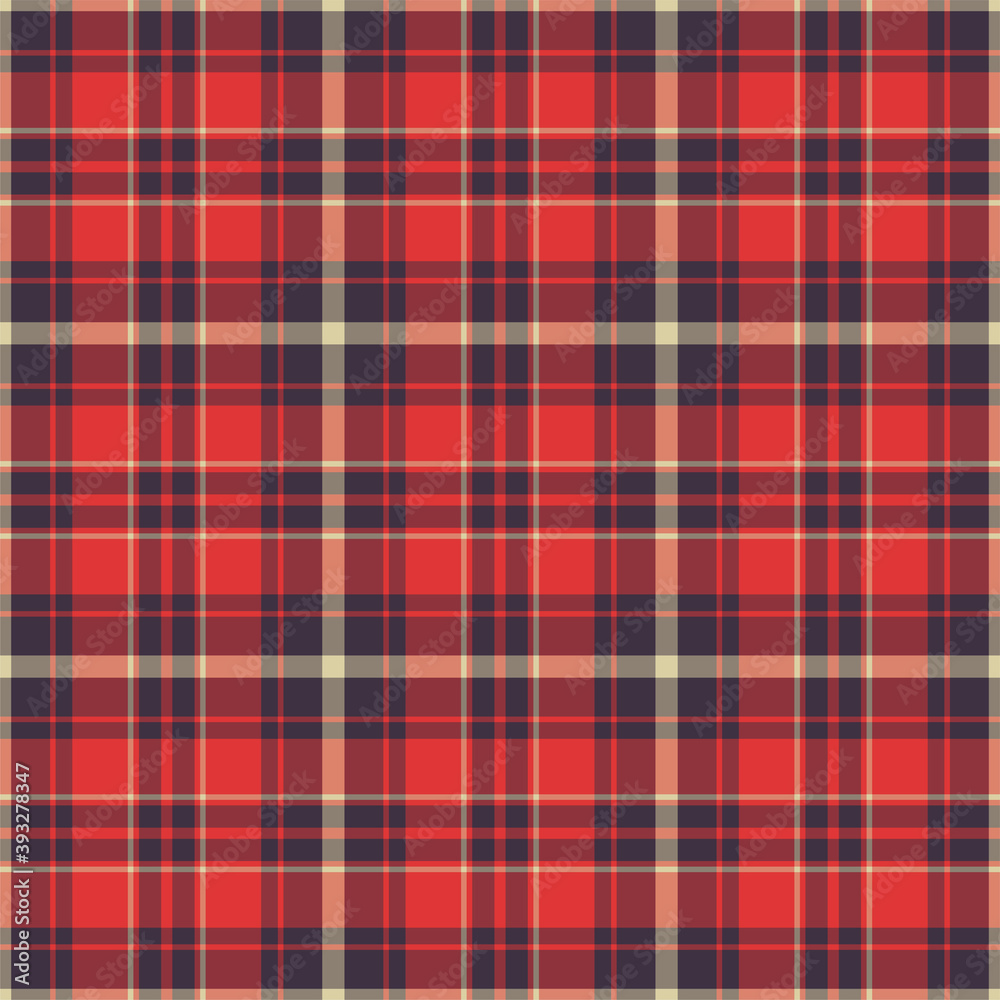 Plaid seamless pattern. Vector background of textile ornament. Flat fabric design. Plaid seamless pattern. Vector background of textile ornament. Flat fabric design.