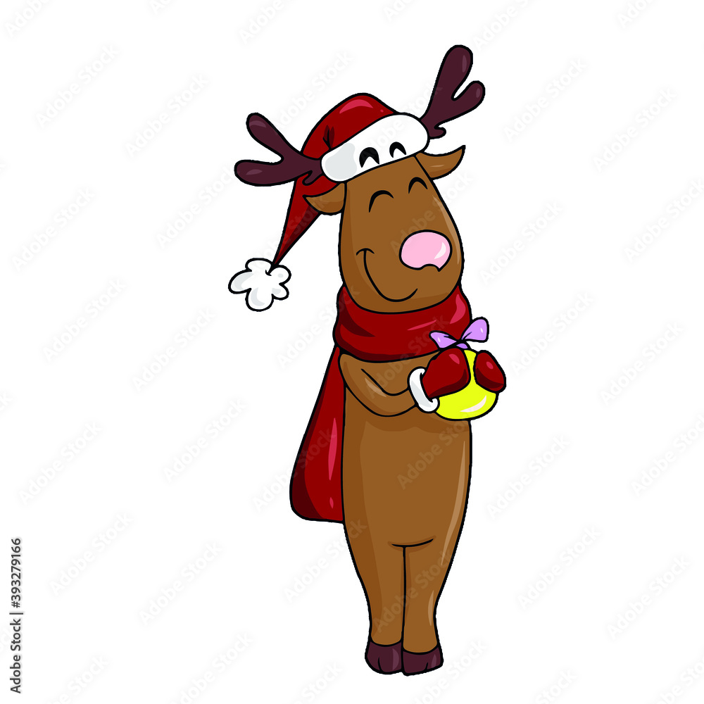 Funny funny deer.Vector children's design Funny funny deer.Vector children's design
