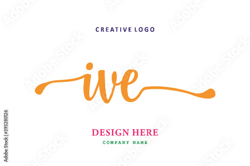 IVE lettering logo is simple, easy to understand and authoritative