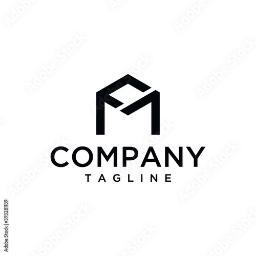 FM Logo. MF Logo. Design Vector. Graphic