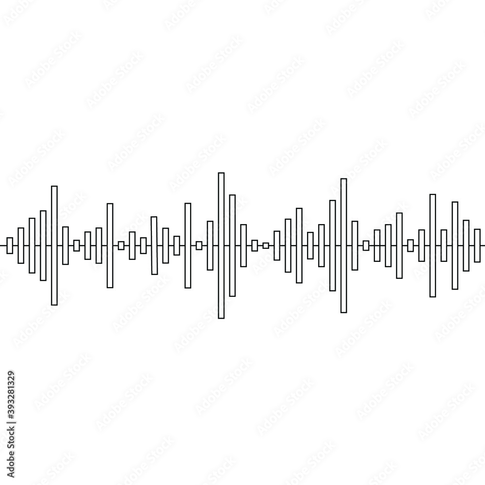 Vector Illustration .Technology .Music sound wave . Equalizer Logo . Design element . Abstract Geometric shape . Vector Illustration .Technology .Music sound wave . Equalizer Logo . Design element . Abstract Geometric shape .