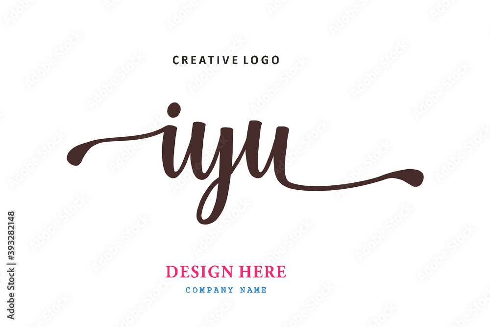 IYU lettering logo is simple, easy to understand and authoritative IYU lettering logo is simple, easy to understand and authoritative
