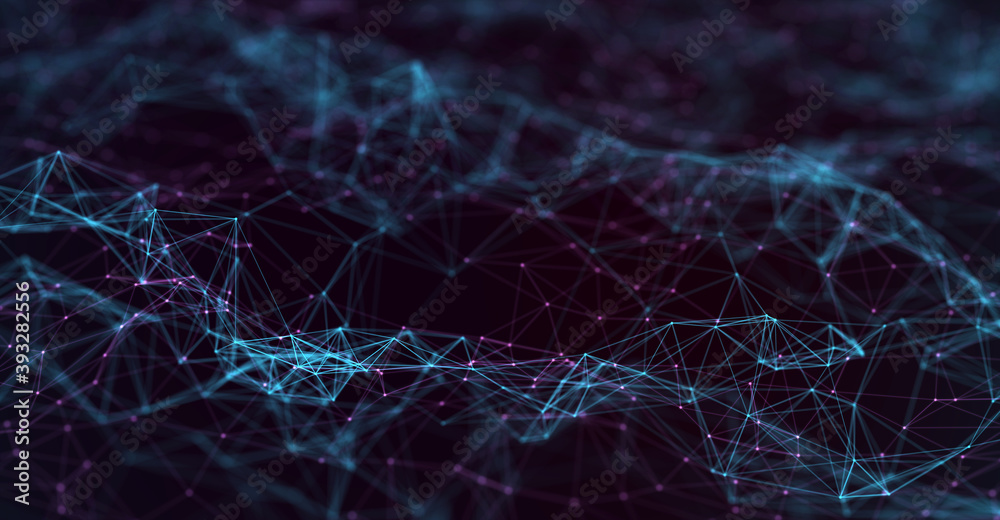 Abstract futuristic - technology with polygonal shapes on dark blue background. Design digital technology concept. 3d illustration Abstract futuristic - technology with polygonal shapes on dark blue background. Design digital technology concept. 3d illustration