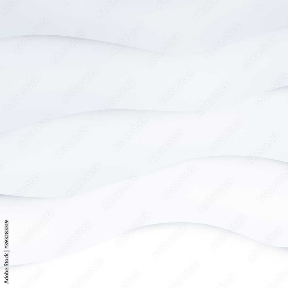 White and light gray ovelapping layers or bent, wavy lines with shadows. Modern, minimalistic and abstract background with copy space. White and light gray ovelapping layers or bent, wavy lines with shadows. Modern, minimalistic and abstract background with copy space.