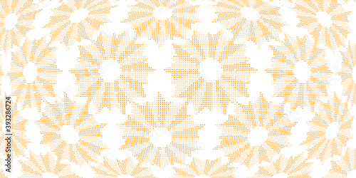 Seamless flowers abstract pattern