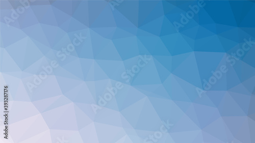 Blue polygon pattern. Low poly design
