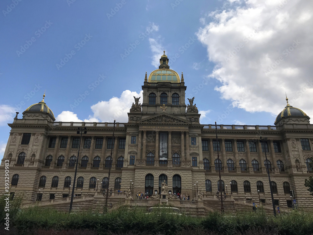 Main building of the National Museum in Prague, Czech Republic