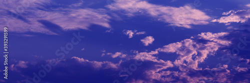 Blue Sky with white cloud and clear abstract. Beautiful air sunlight with clound scape colorful. Blackdrop for wallpaper backdrop background.

