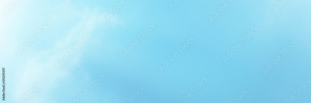 Naklejka premium Blue Sky with white cloud and clear abstract. Beautiful air sunlight with clound scape colorful. Blackdrop for wallpaper backdrop background. 
