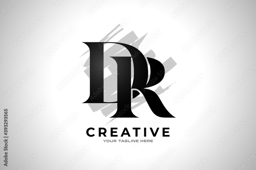 Abstract Initial letter D and R logo, usable for business and brand ...