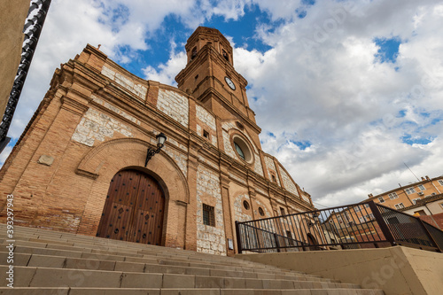 Church of the town of Mallén, province of Zaragoza, gothic construction of the 13th century photo