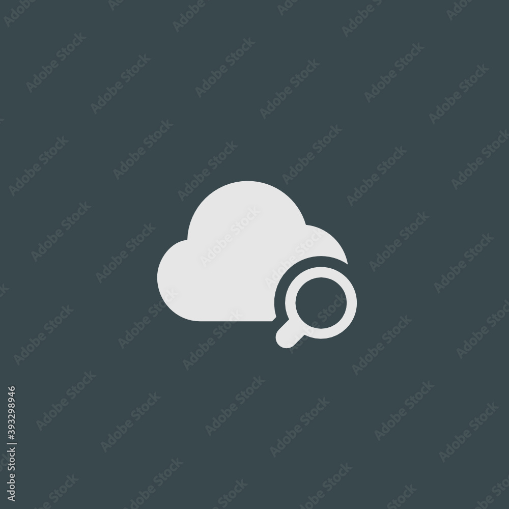 Search Cloud - Tile Icon Search Cloud - Tile Icon