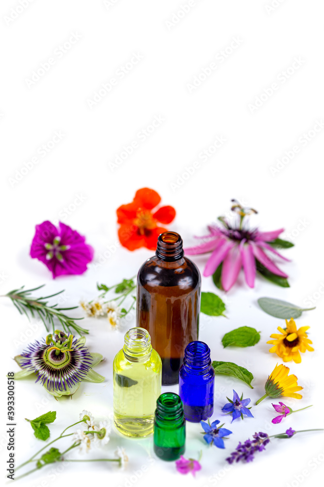 Essential Oil with Natural Herbs , and fresh flowers, Alternative Medicine Essential Oil with Natural Herbs , and fresh flowers, Alternative Medicine