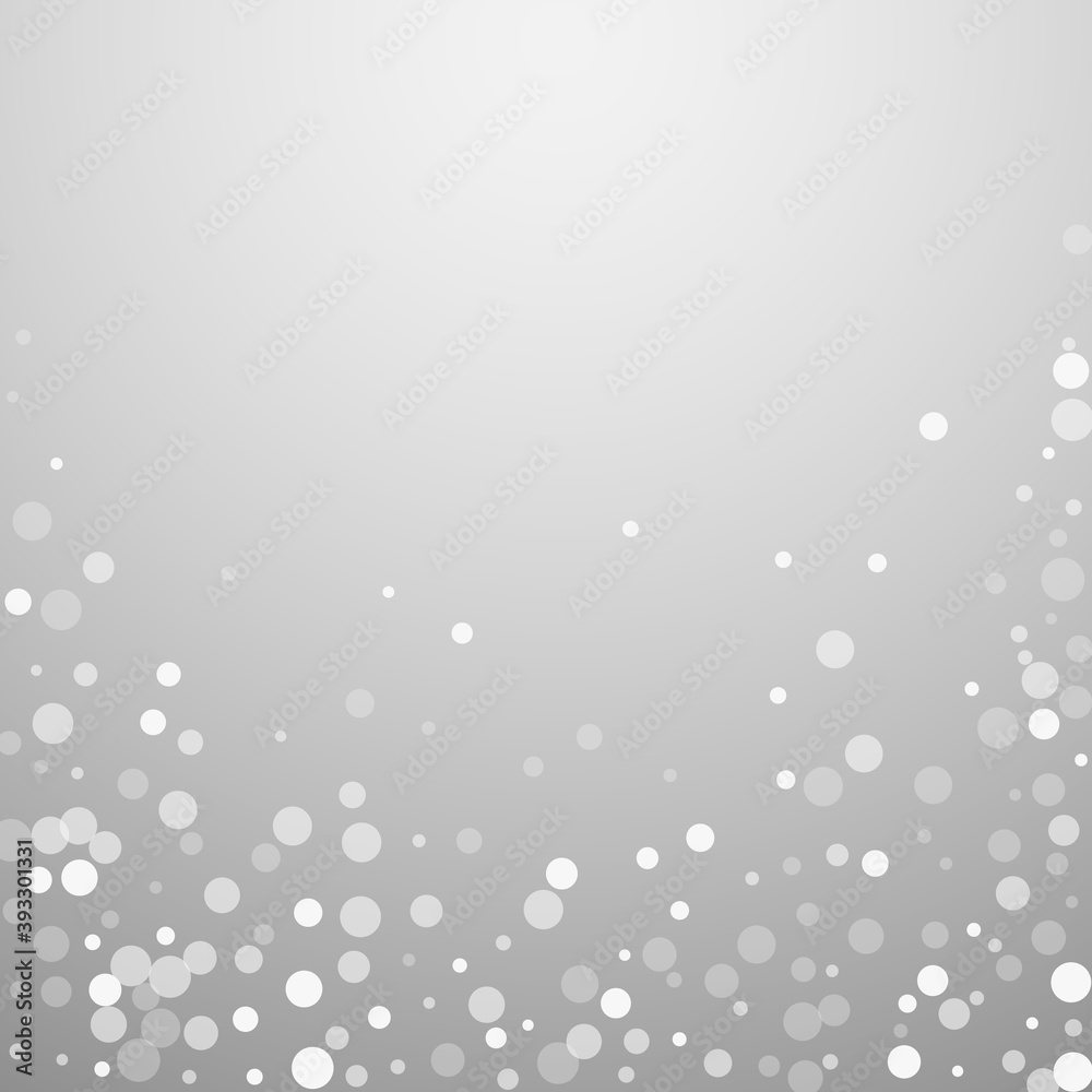 White dots Christmas background. Subtle flying sno White dots Christmas background. Subtle flying sno