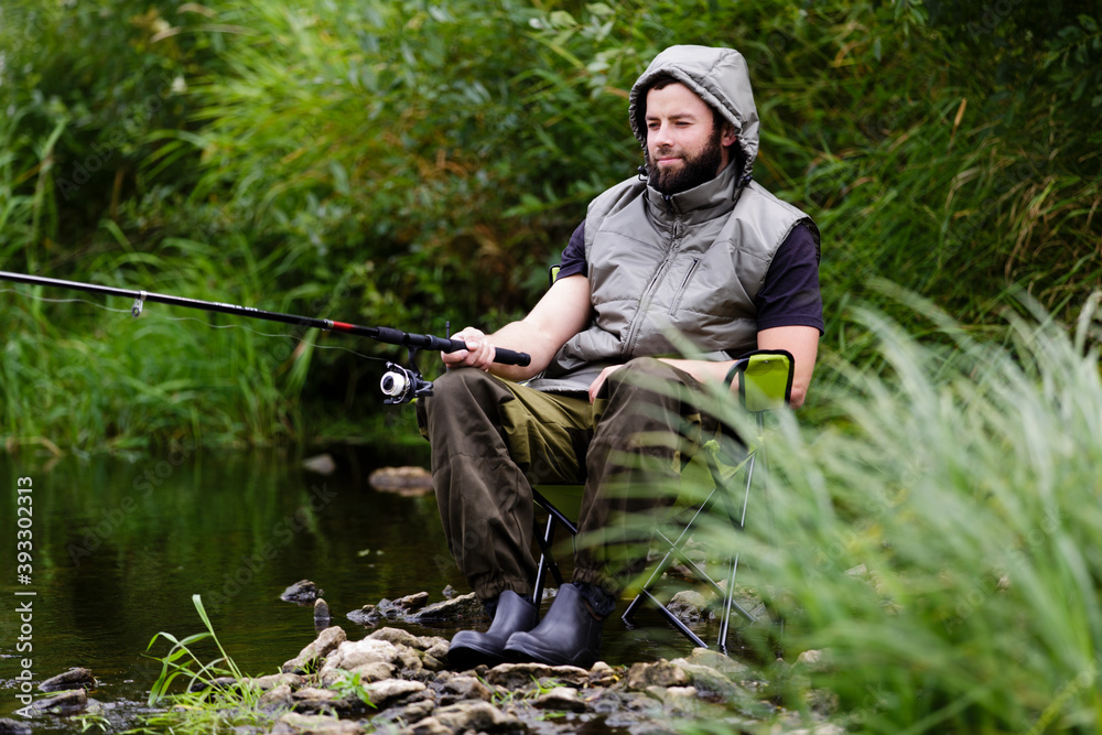 Fishing on the river Fishing on the river