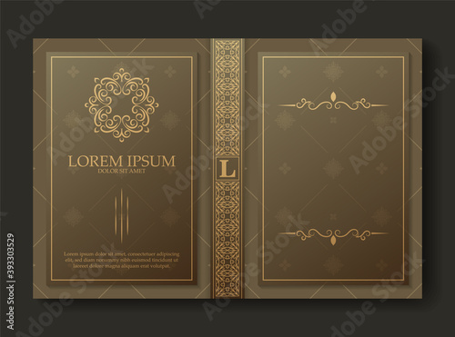 Premium ornamental book cover design
