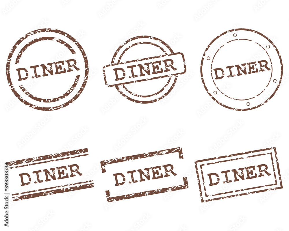 Fototapeta premium Diner Stempel