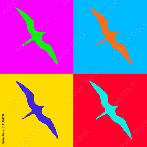 Fregattvogel und Popart