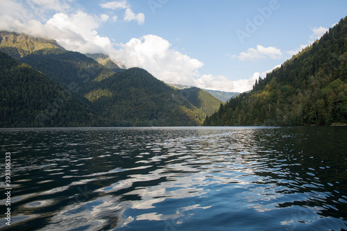 Lake among the mountains