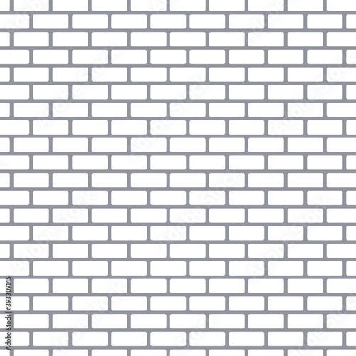White brick wall background, white bricks on gray background