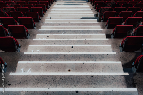 concrete stairs in the auditorium of the sports arena © edojob