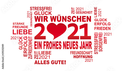 2021 - wir wünschen ein forhes neues Jahr