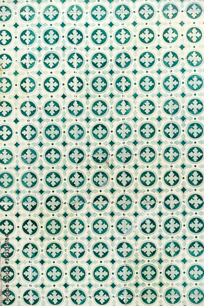 Fototapeta premium Green tiles