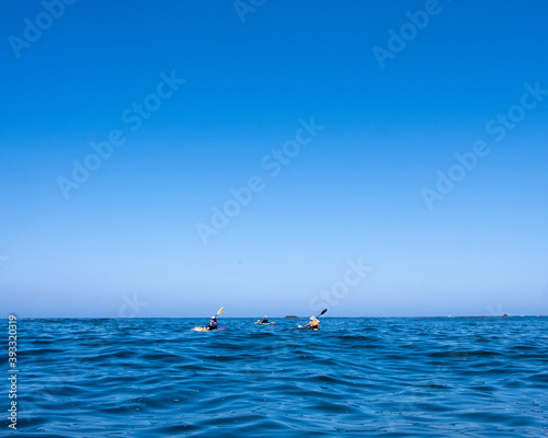 Kayaking on the Pacific Ocean