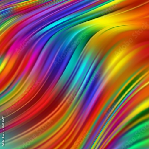 Modern vector colorful flow poster. Wave Liquid shape in color background.