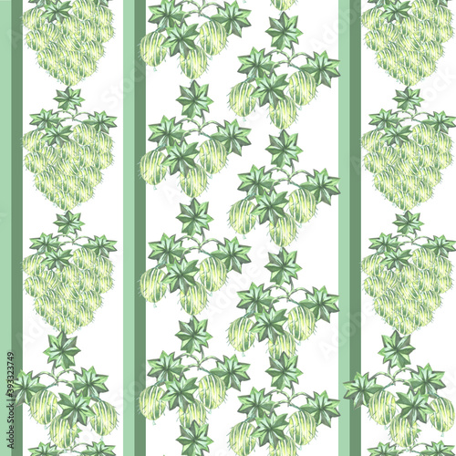 striped seamless pattern green gooseberry watercolor