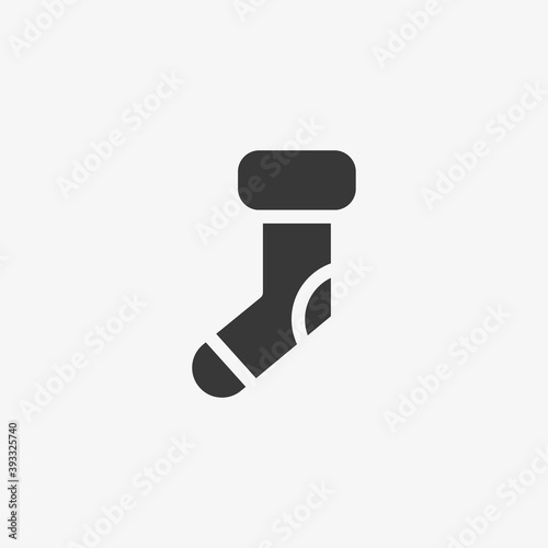 Sock icon isolated on background. Socks symbol modern  simple  vector  icon for website design  mobile app  ui. Vector Illustration