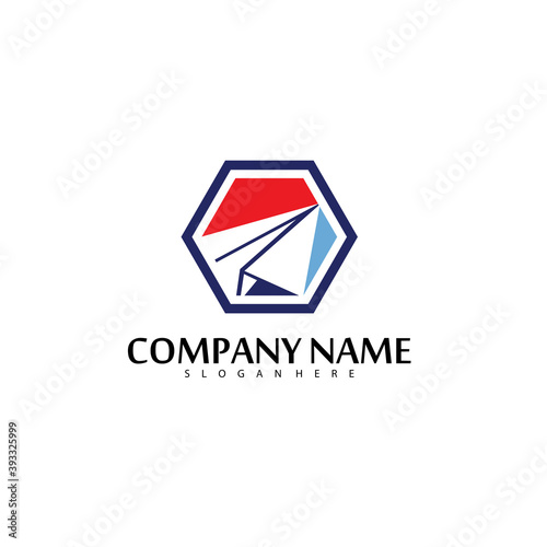 Free Download Paper plane logo vector illustration - GFXLoad