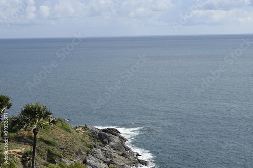 Land extending into the sea, Promthep Cape, attractions Phuket Province, Thailand