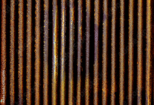 Old galvanized brown paint from rust