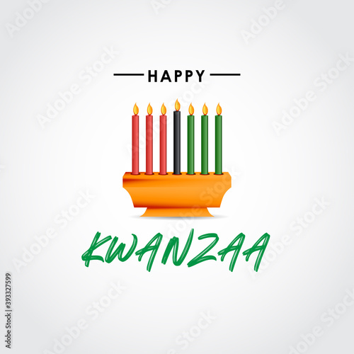 Happy Kwanzaa Vector Design For Banner Print and Greeting Background