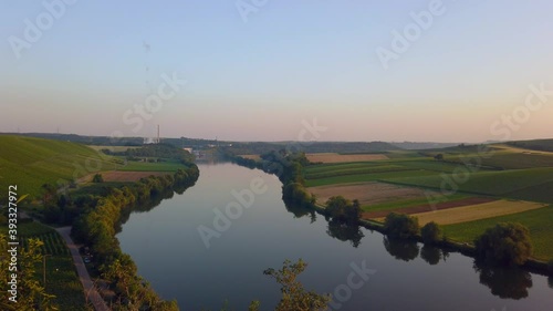 The River Neckar near Lauffen, Baden-Wuerttemberg, Germany photo