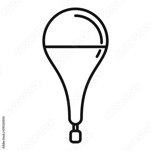 Bobber fisherman icon. Outline bobber fisherman vector icon for web design isolated on white background