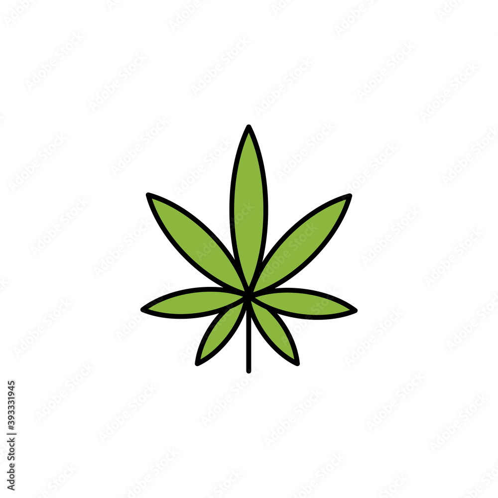 marijuana outline icon. Can be used for web, logo, mobile app, UI, UX on white background marijuana outline icon. Can be used for web, logo, mobile app, UI, UX on white background