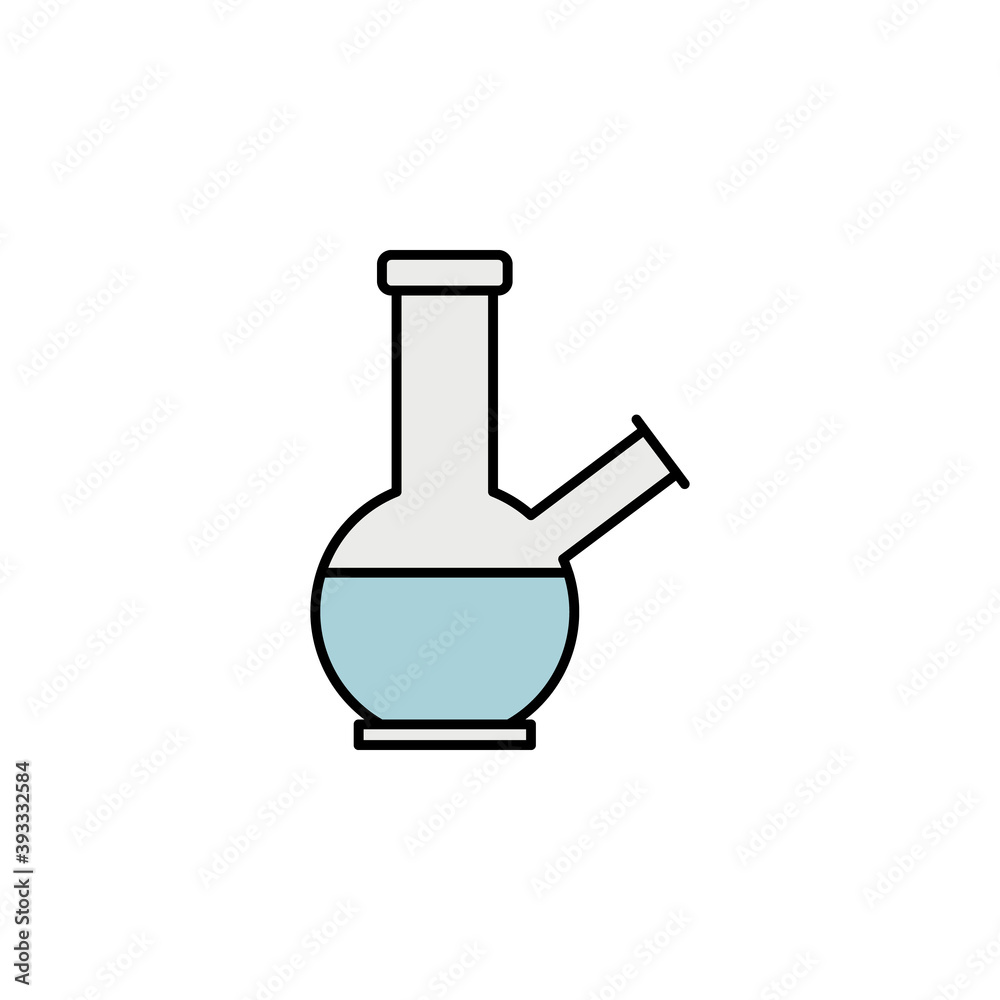 bong, marijuana outline icon. Can be used for web, logo, mobile app, UI, UX on white background bong, marijuana outline icon. Can be used for web, logo, mobile app, UI, UX on white background