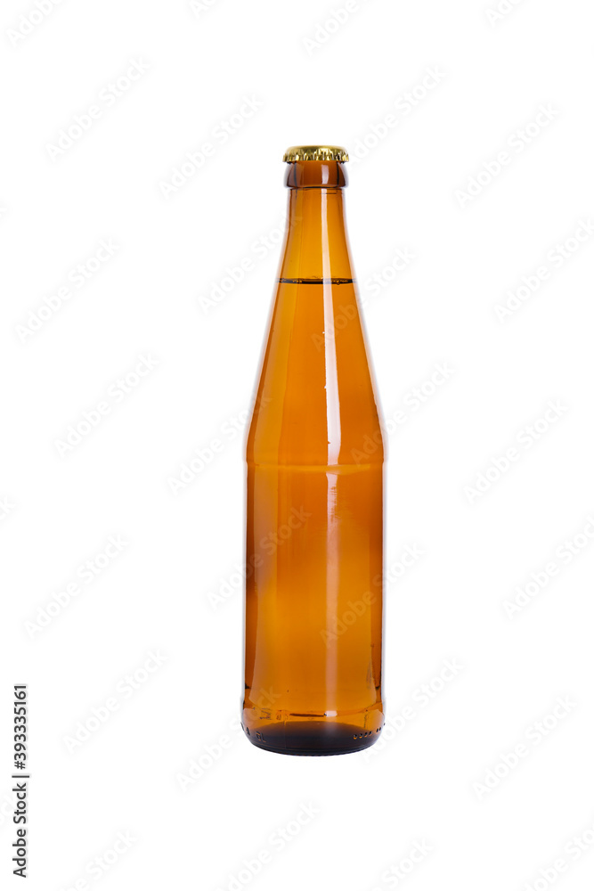 Beer bottle isolated on white background