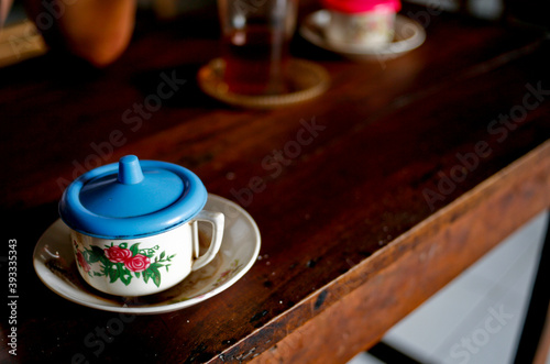 traditional a cup of coffee in java indonesia
