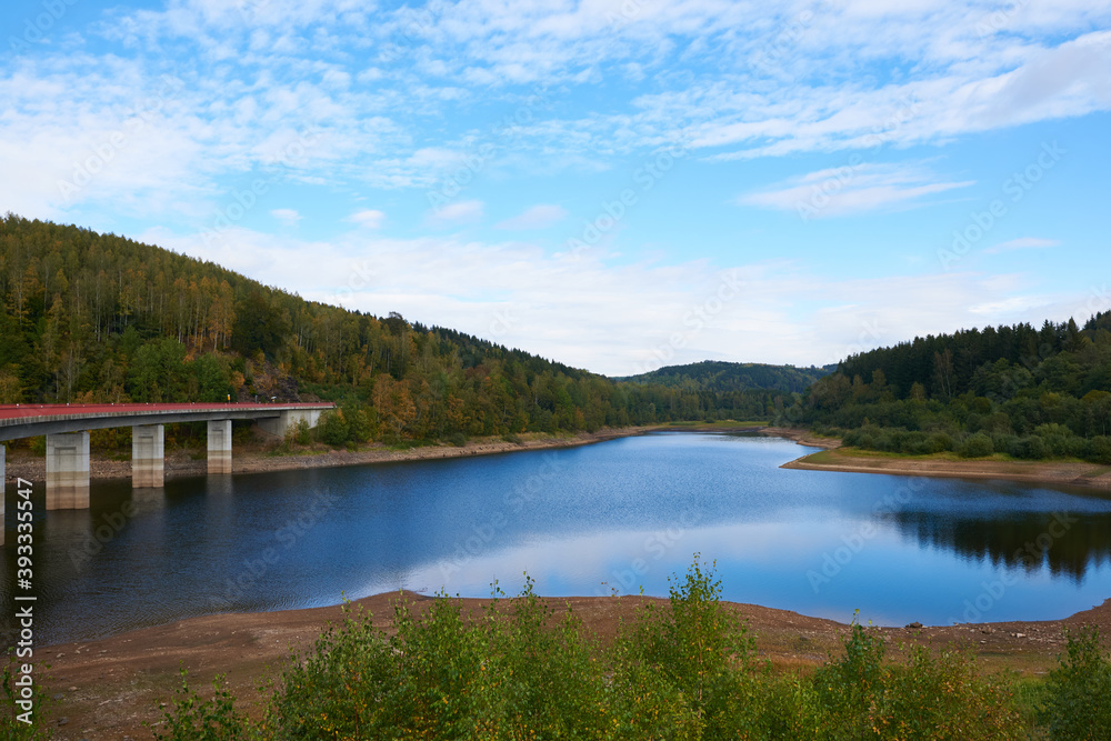 Talsperre Rauschenbach  im Landkreis Mittelsachsen