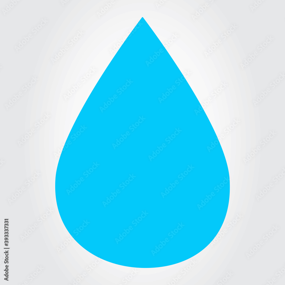 Water drop icon vector isolated on gray background. Water drop icon for web site, app, logo and design template. Water drop vector Water drop icon vector isolated on gray background. Water drop icon for web site, app, logo and design template. Water drop vector