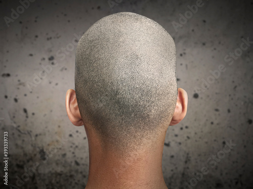 Εκτύπωση καμβά Young man with a shaved head